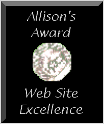 Allison's Award Web Site Excellence