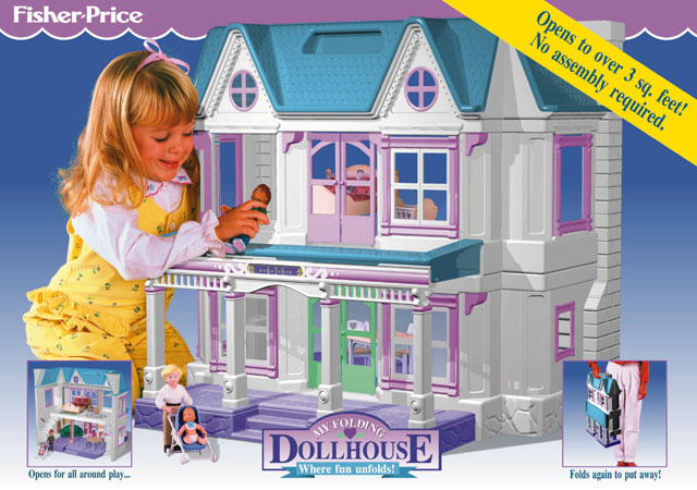Fisher Price Dream Dollhouse 1993 Loving Family