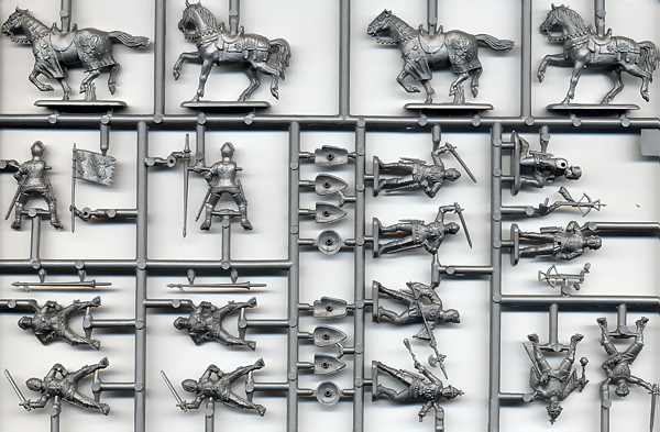 Italeri 100 Years War French Knights and Foot Soldiers - Sprue 1