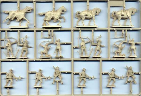 Italeri 6027 100 Years War English Knights and Foot Soldiers Sprue 1