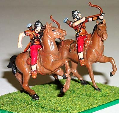 Roman Fast Light Horse - Converted Esci figures on Napoleonic horses