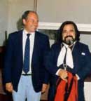 Horacio Guarany, en la Fiesta de 1987