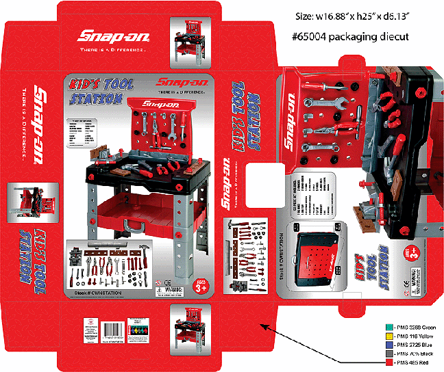 snap on toy tool box