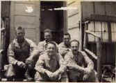 Al & 5 friends on steps of barracks - Camp Campbell, KY