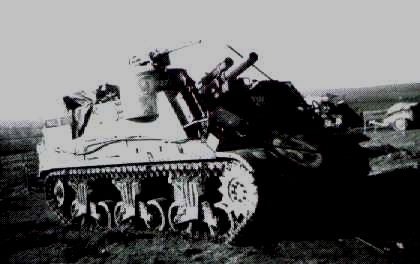 M7 in position in Belgium - Dec, 1944