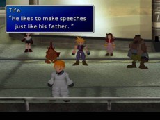 Tifa and one of her observations on Rufus during the first meeting