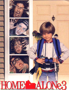 Alex on the "Home Alone 3" movie poster!