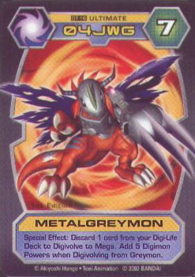 Digimon D-Tector Card Game Wargreymon Metalgarurumon Gallantmon