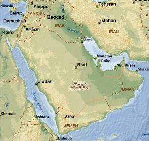 [Karte der Arabischen Halbinsel]