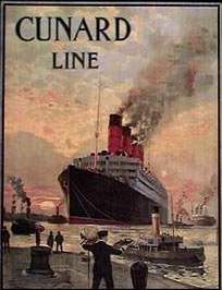 [Lusitania-Poster der Cunard Line]