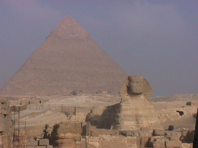 Spinx and Great Pyramid at Giza