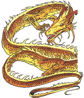 Gold Metallic Dragon