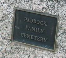 Plaque to Ancient Paddock Cemetery,
 Dennis, MA