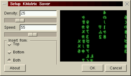 KMatrix Setup Dialog