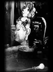 Oriental statue with hidden camera