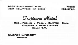 Tropicana business card
