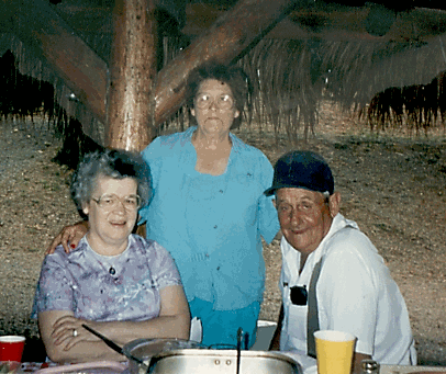 Beatrice Bowman, Louise Williamson and Earl Bennett