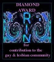 rin's diamond award for contributions to the lesbian n gay community