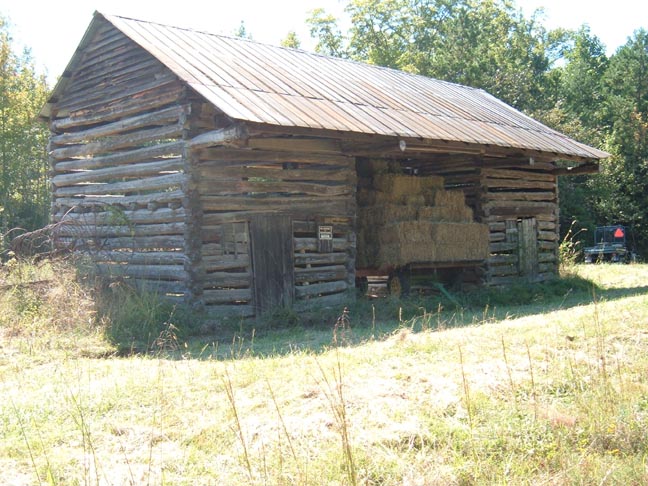 Sold Rustic Hand Hewn Oak Log Barn For Sale Nc 27127