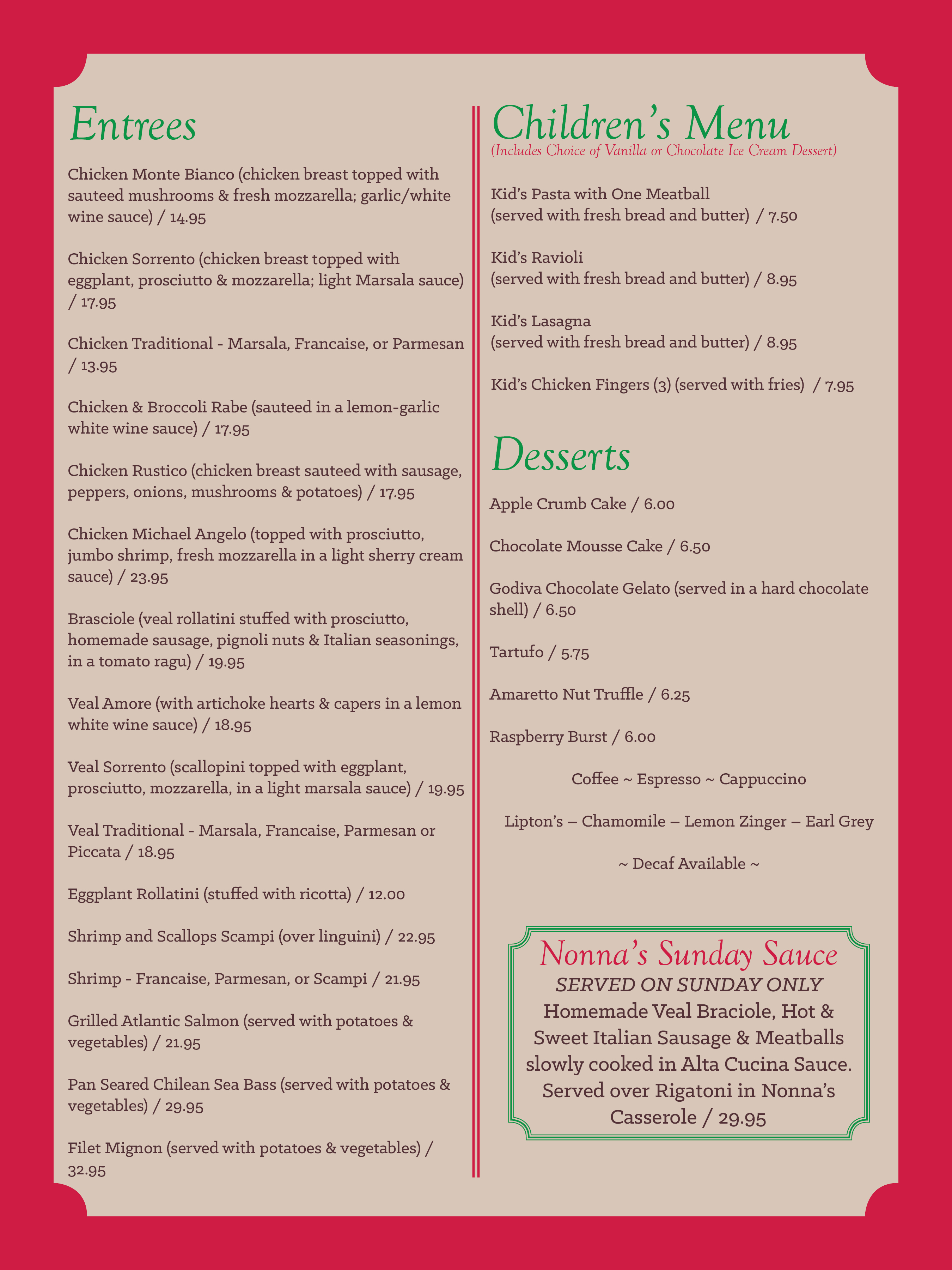 Menu Page 2