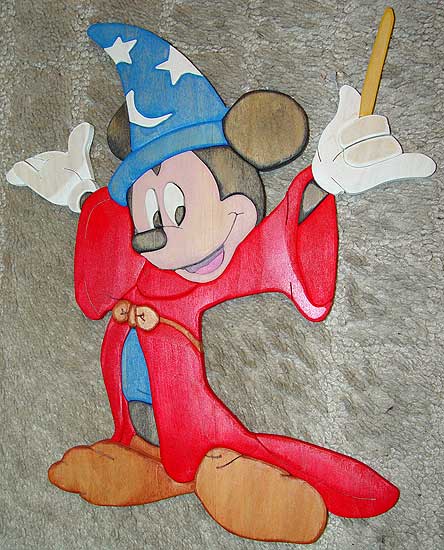 Sorcerer Mickey mouse intarsia