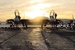 VF-32: Souda Bay, Crete in the background.