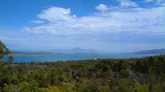 Franklin Sound looking West from Vinegar Hill
