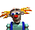 animated playing clown image