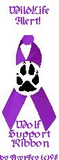 plain wolf support ribbon logo by flwrfey (c)98