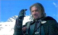 Boromir holding the One Ring