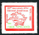 The Universal Postal Union statue at Berne is shown on this stamp.
