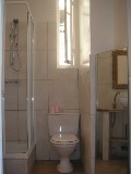 The newly renovated bathroom
