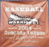 Click to see the 2004 Avocado League Champions Banner