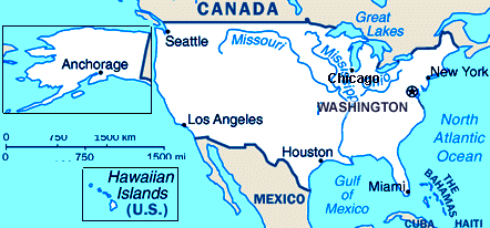 map U.S.A.