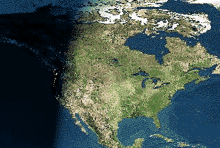 satelite photo U.S.A