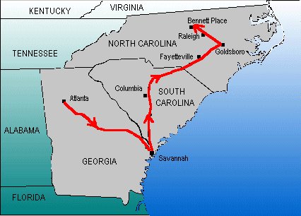 shermans march through south carolina map Integrating History And Cosmology Case Study Of Sherman S March Through Georgia And Carolinas shermans march through south carolina map