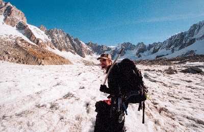 Robert on Talefre Glacier