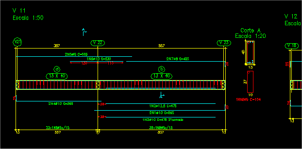 Projeto Estrutural Leitura Do Detalhamento De Viga 55 Off 4752
