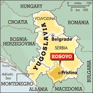 Europe Map including Kosovo