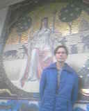Slika na podno�ju spomenika Anđeo slobode u Minhenu/Decembar 2007
