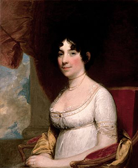 historic portrait of  Dolley Madison found searching Google Images