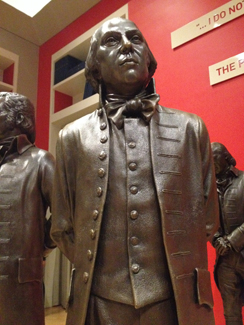 Statue of James Madison at Signers' Hall, image taken by Kyle Jenks, copyright 2015 by Kyle Jenks