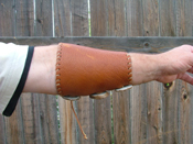 Armguards With Elk Antler Buttons