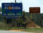 The Alabama Florida state line