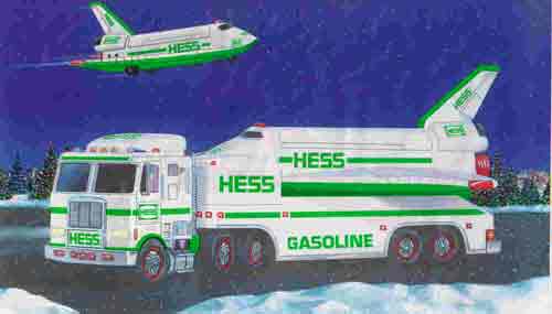 1999 Hess Toy Truck and Space Shuttle