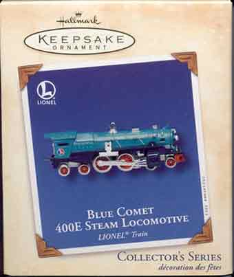 2002 Blue Comet Locomotive Keepsake Ornament