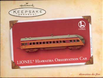 2004 Hiawatha Observation Car Keepsake Ornament