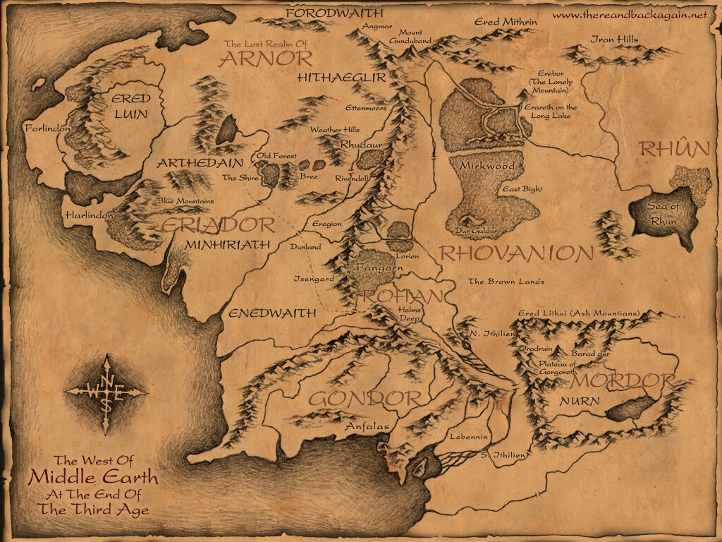 battle for middle earth map