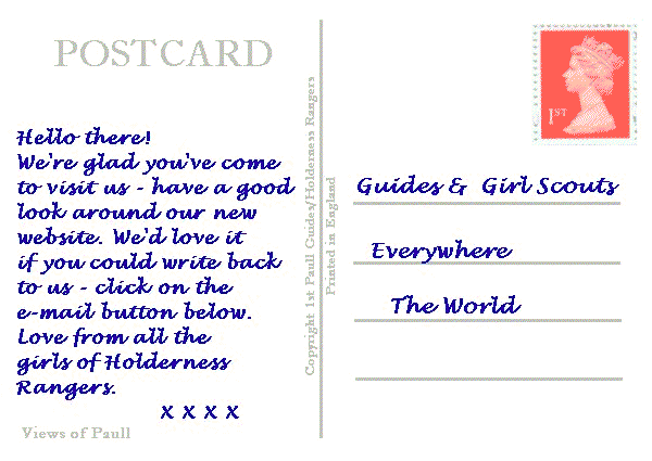 Postcard Message