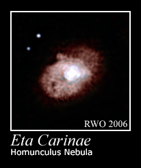 Homunculus Nebula expansion 1996-2006